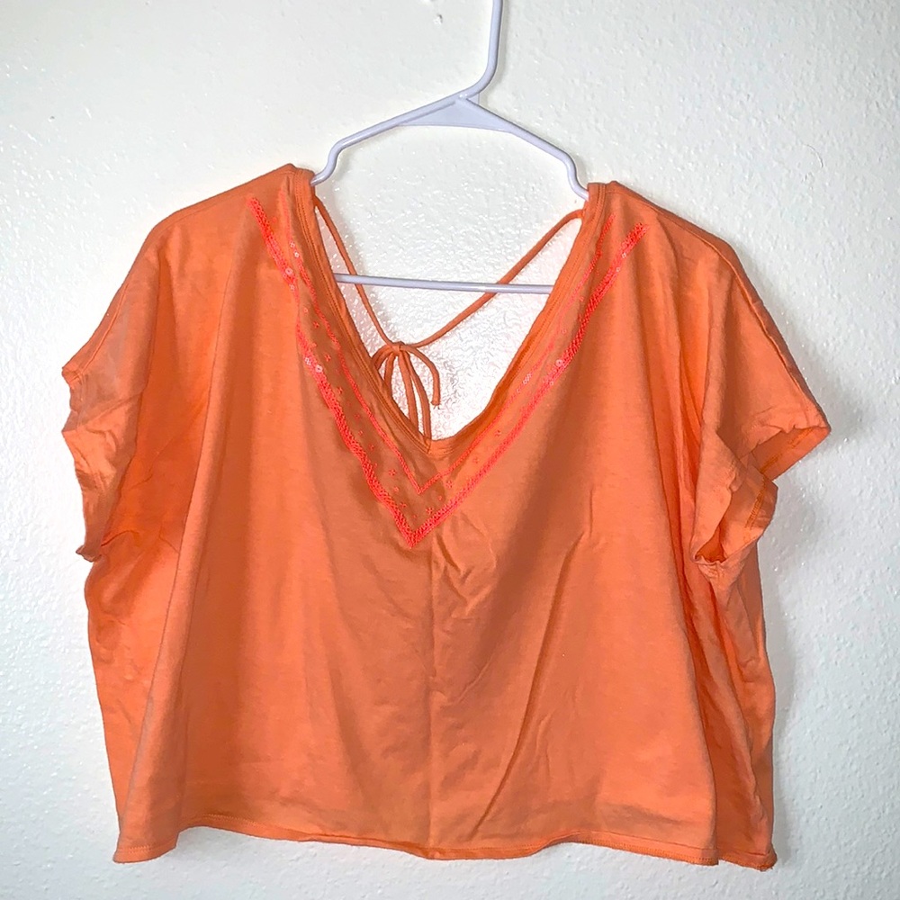 PINK VICTORIA’S SECRET SWIM TOP COVER UP SIZE MEDIUM